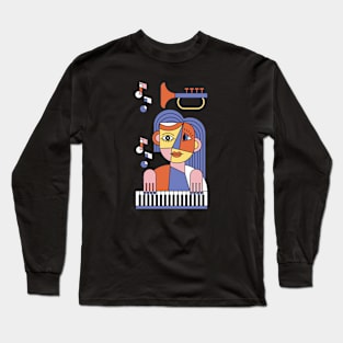 Picasso Style illustration Long Sleeve T-Shirt